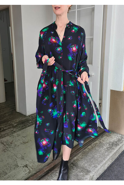 OUR FAVORITE SILK DRESS - FADED BLACK