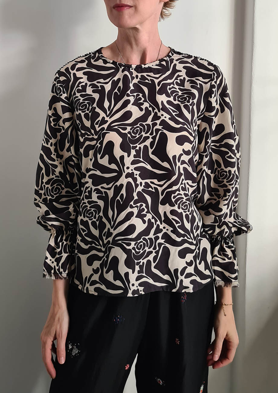 NEW CUFFS SILK TOP - ORNAMENT RETRO-1