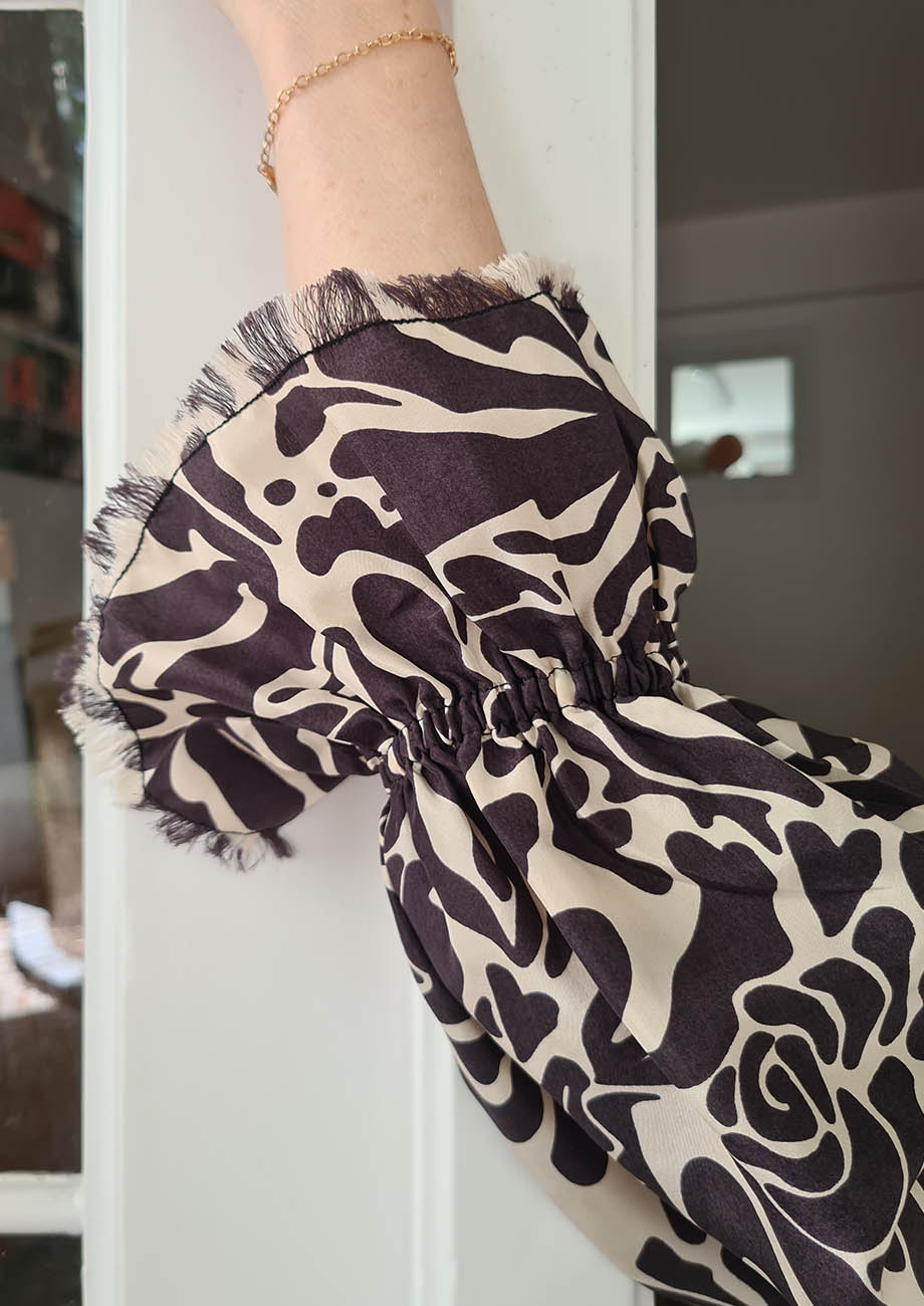 NEW CUFFS SILK TOP - ORNAMENT RETRO-2