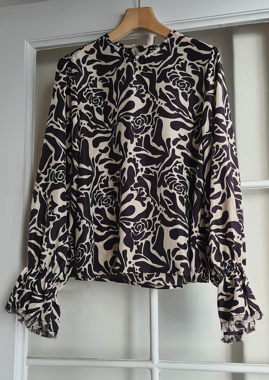 NEW CUFFS SILK TOP - ORNAMENT RETRO-8