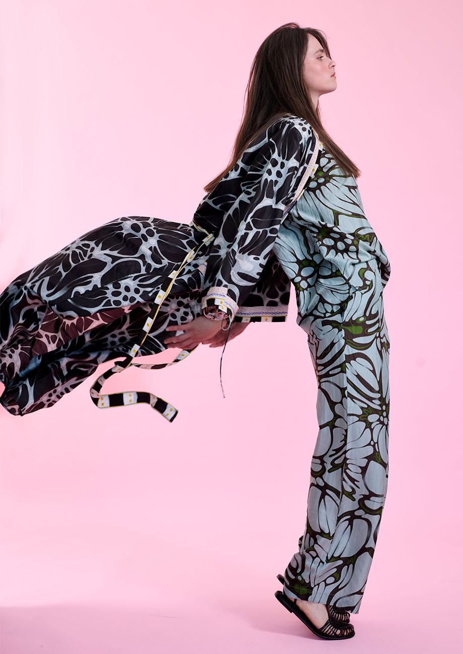 SEIDENKIMONO LANG - FLOWER NIGHT-3