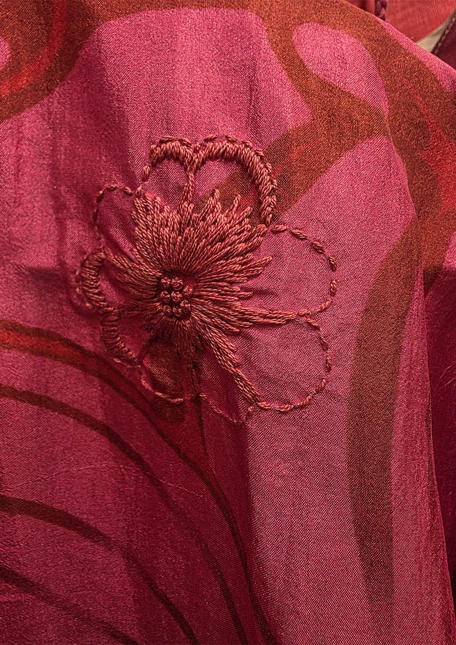 NEXT SEIDENBLUSE - FLOWER FUCHSIA-2