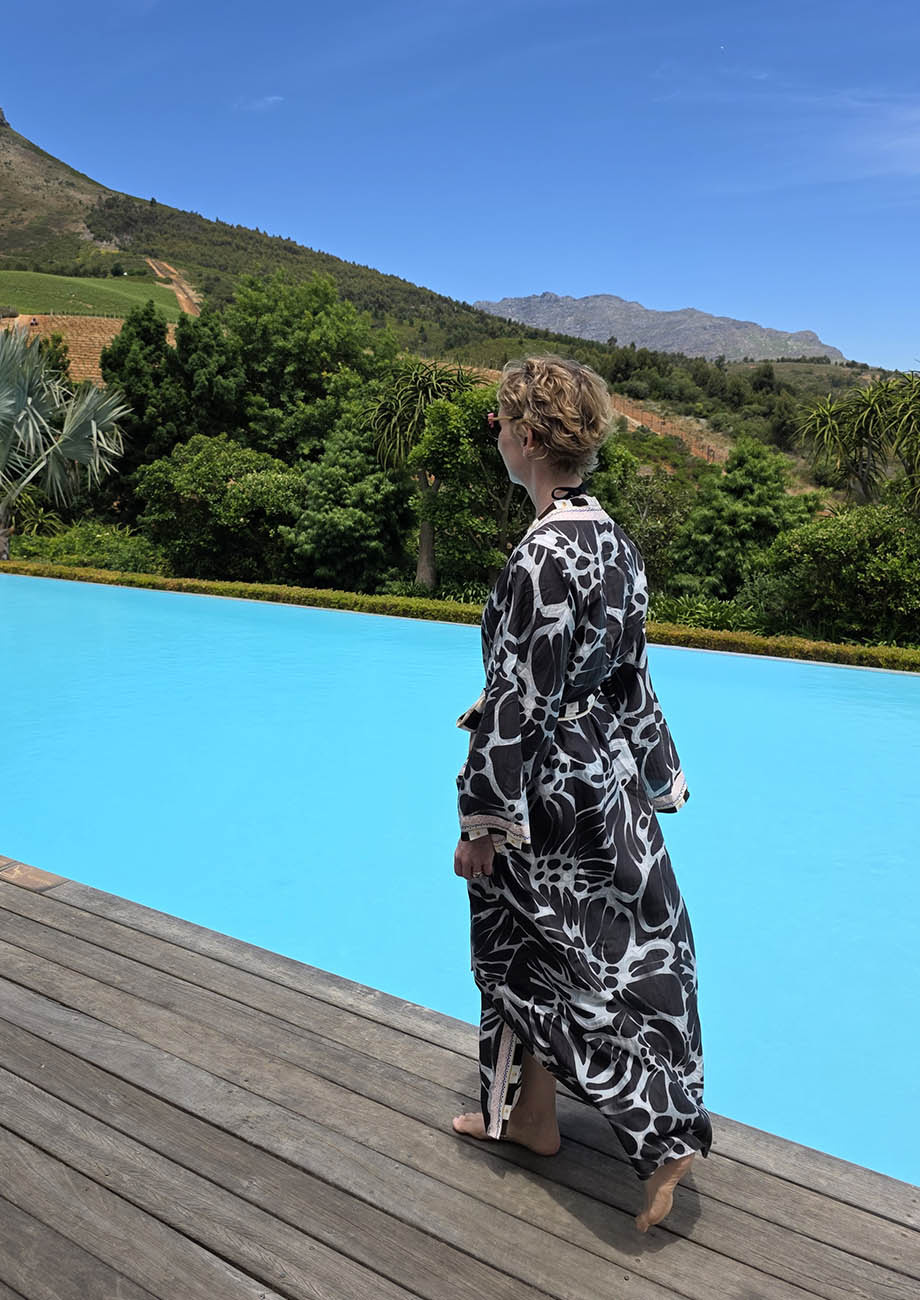 SILK KIMONO LONG - FLOWER NIGHT-5