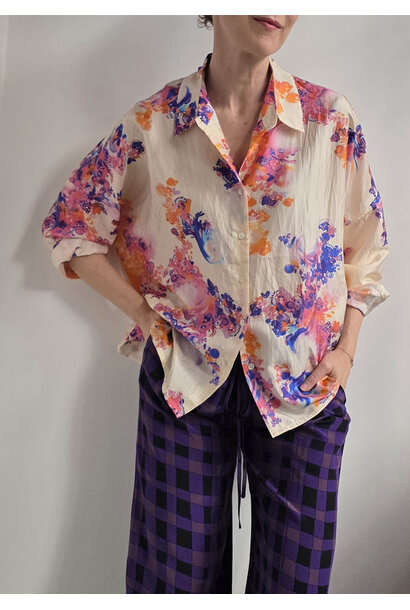 MY SEIDENBLUSE  - FANTASY MULTI