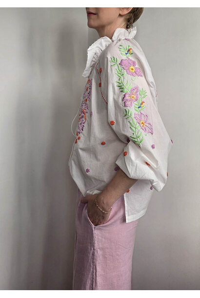 TUNIC BAUMWOLLBLUSE - MULTI PINK