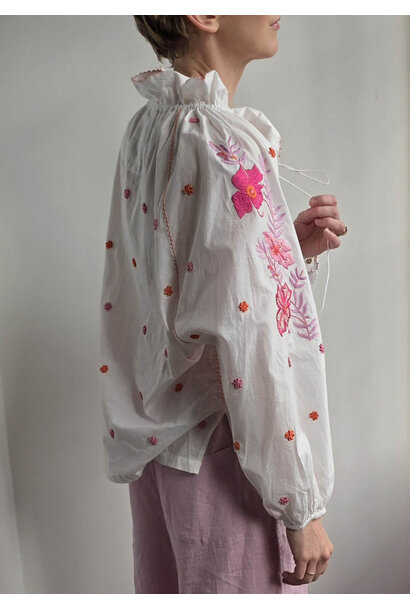 TUNIC BAUMWOLLBLUSE - MULTI ROSE