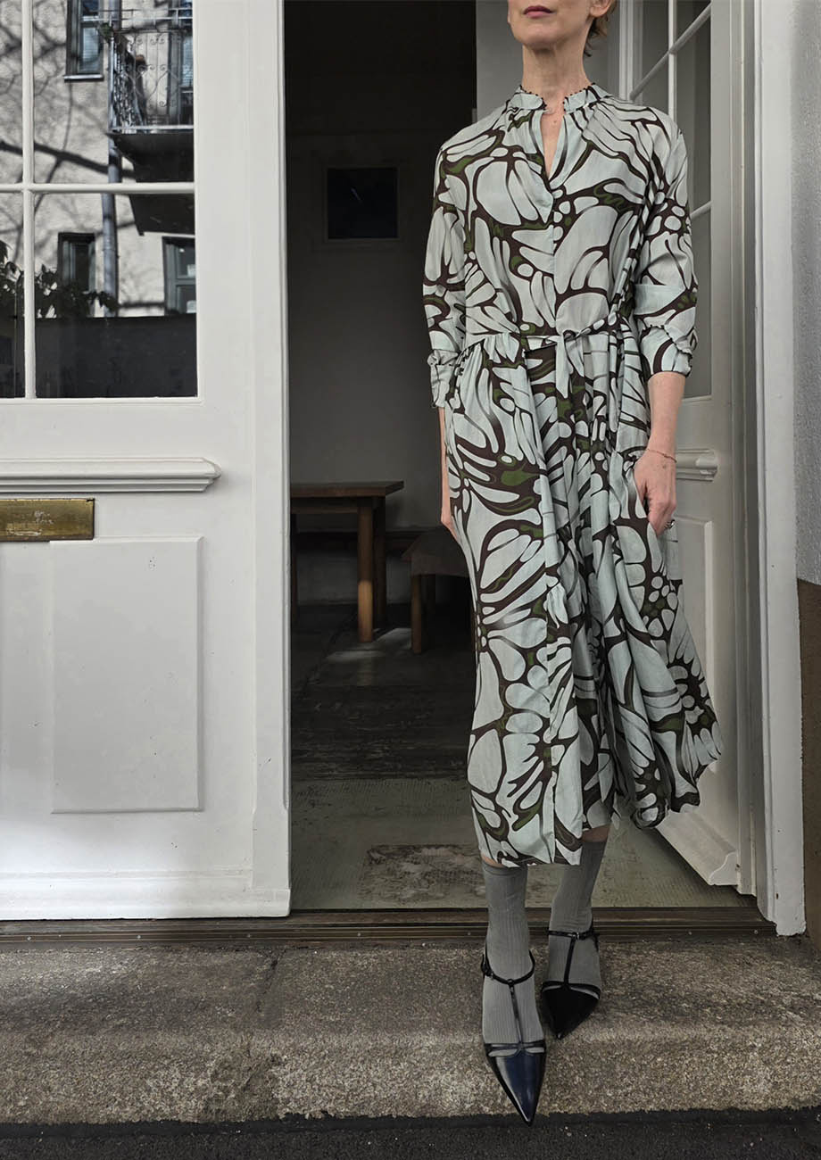 OUR FAVORITE SILK DRESS - FLOWER IRON-2