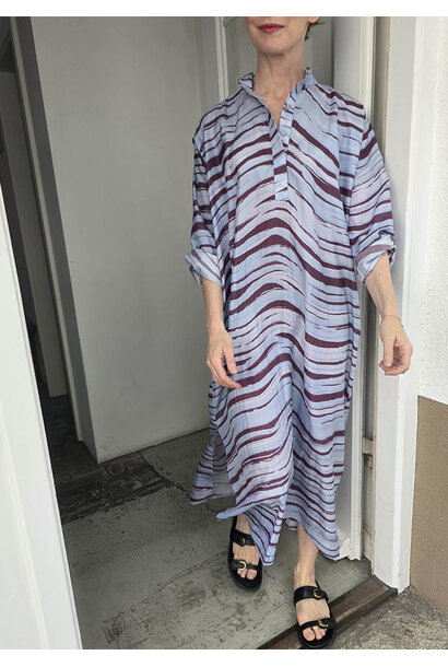 TUNIKA-SEIDENKLEID - WAVES SKY