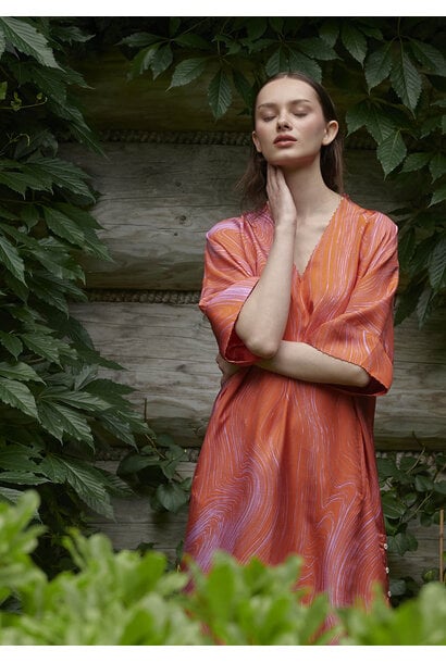 POOL SILK TUNIC - NECTARINE