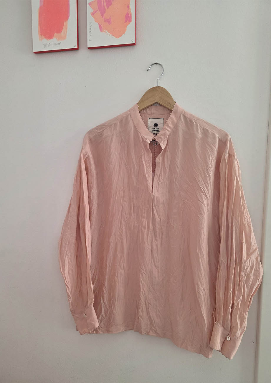 BASIC SILK TOP - BLUSH-5