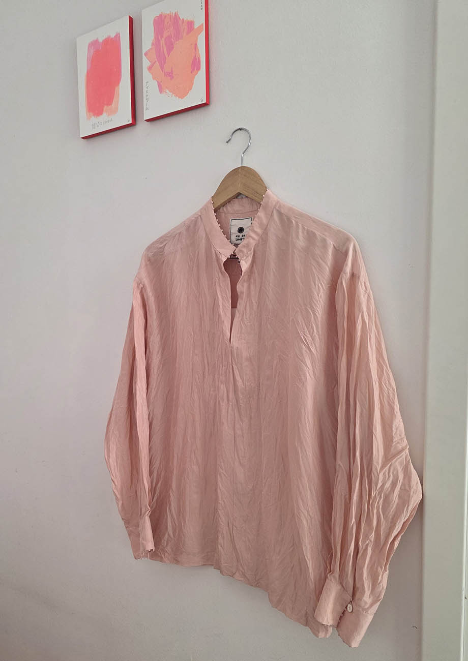 BASIC SILK TOP - BLUSH-2