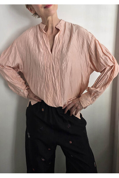 BASIC SILK TOP - BLUSH
