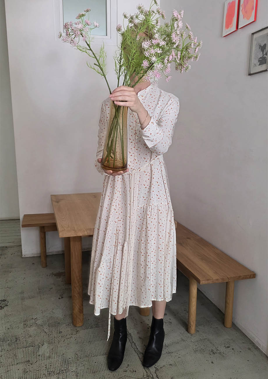 HER FAVORITE SILK DRESS - MINI OFFWHITE-1