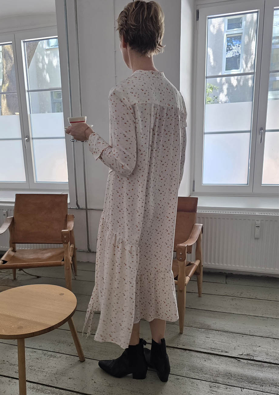 HER FAVORITE SILK DRESS - MINI OFFWHITE-5