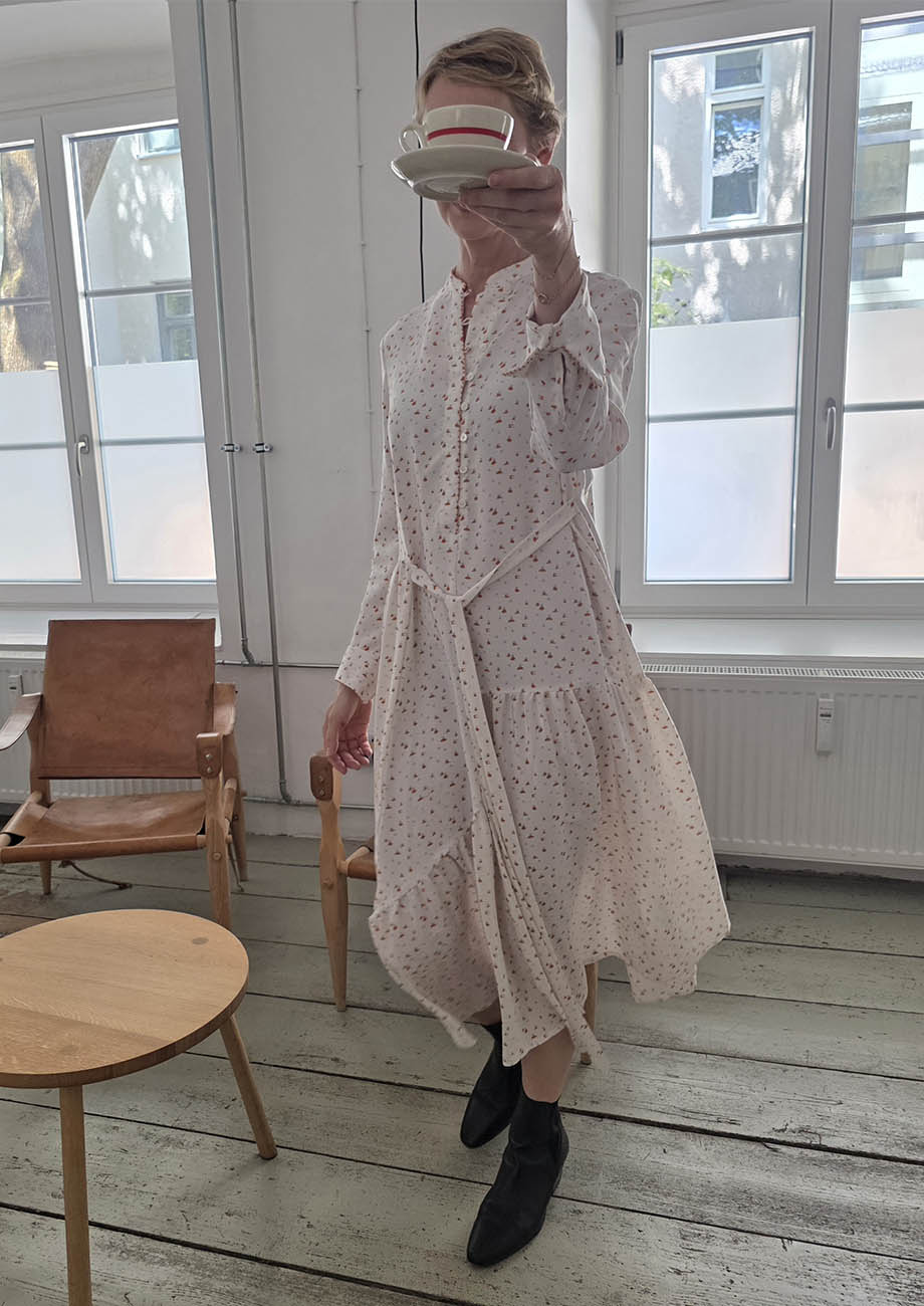HER FAVORITE SILK DRESS - MINI OFFWHITE-6