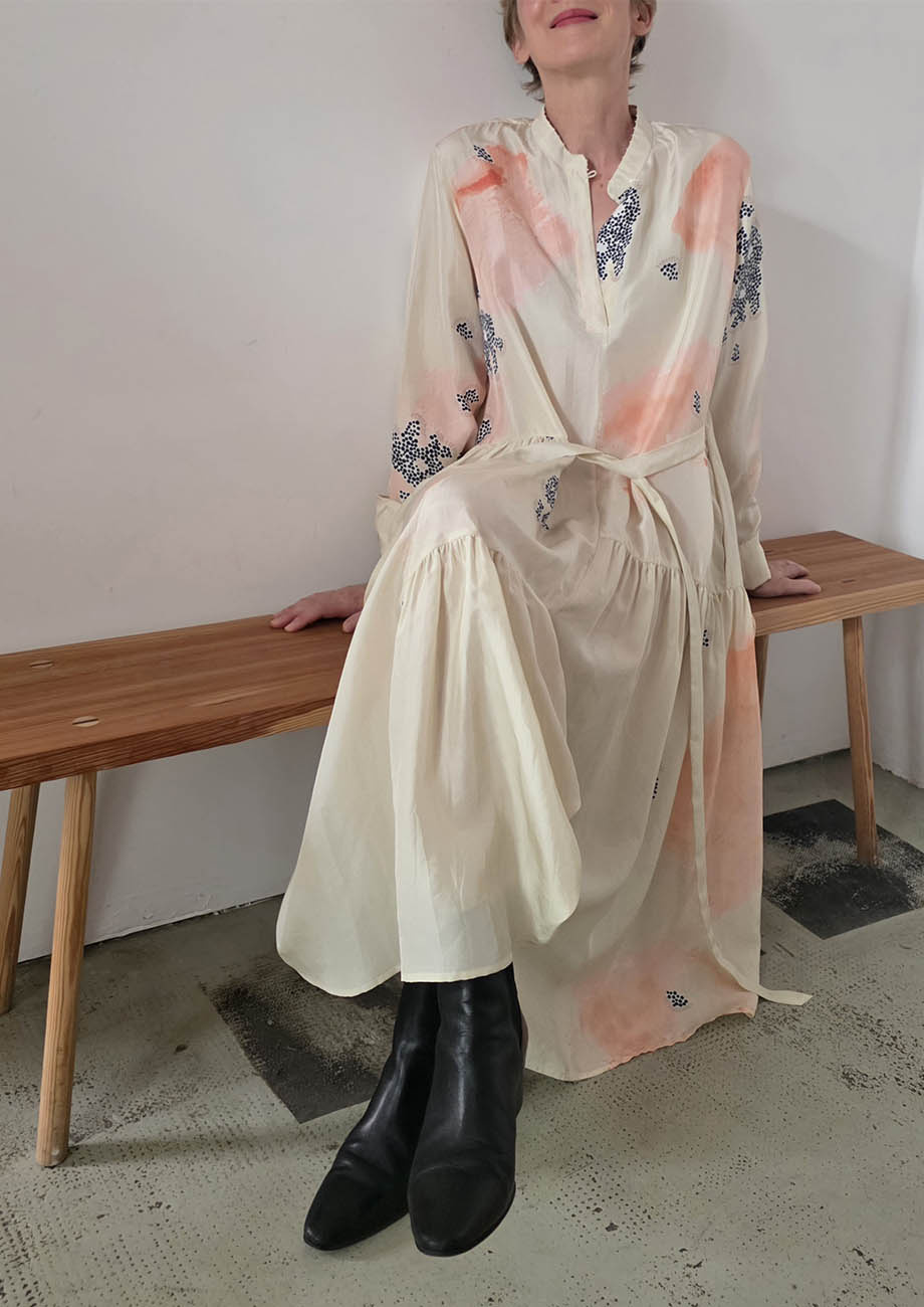 OUR FAVORITE SILK DRESS - VINTAGE WHITE-1