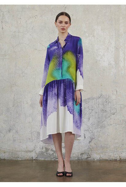 OUR SEIDENKLEID  - BLUE GREEN