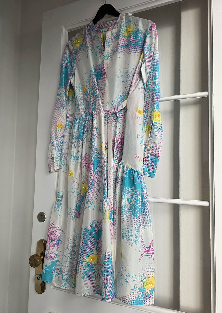 MY FAVORITE SILK DRESS - MINT YELLOW-1