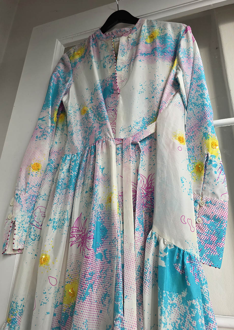 MY FAVORITE SILK DRESS - MINT YELLOW-2