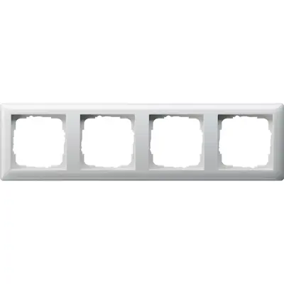 Gira Abdeckrahmen 4fach Standard 55 weiß glänzend (021403)
