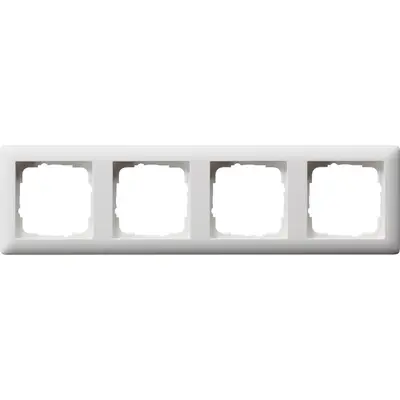 Gira Abdeckrahmen 4fach Standard 55 weiß matt (021404)