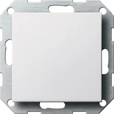 Gira Blindabdeckung mit Tragring System 55 weiß matt (026827)