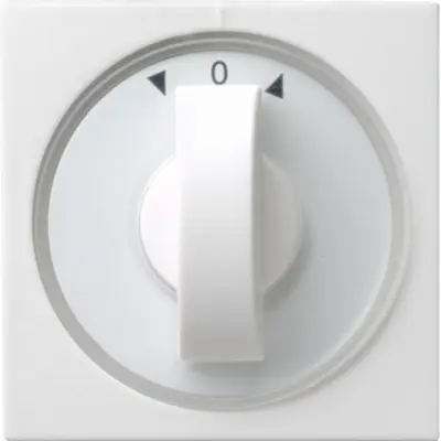 Gira Drehbedienaufsatz Jalousie- und Zeitschalter System 55 weiß matt (066627)