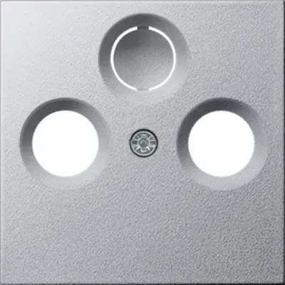 Gira Abdeckung für Koaxial-Antennensteckdose System 55 aluminium matt (086926)