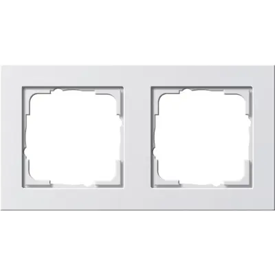 Gira Abdeckrahmen 2fach E2 weiß matt (021222)