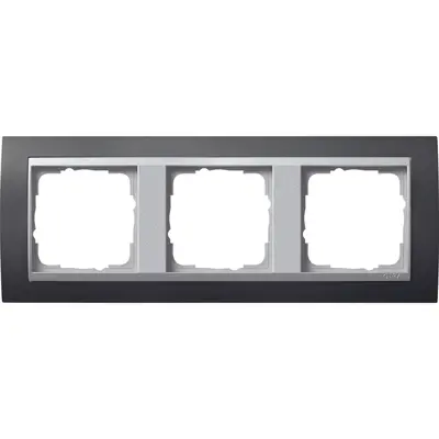 Gira Abdeckrahmen 3-fach Event anthrazit mat/aluminium matt (021381)
