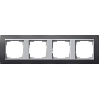 Gira Abdeckrahmen 4-fach Event anthrazit mat/aluminium matt (021481)