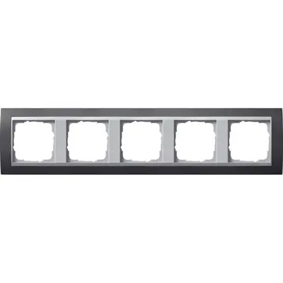 Gira Abdeckrahmen 5-fach Event anthrazit mat/aluminium matt (021581)