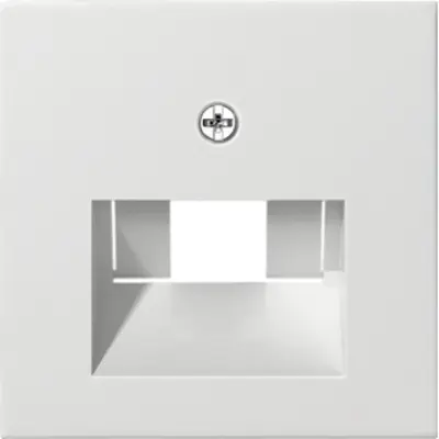 Gira abdeckung RJ45 Netzwerk-anschlussdose 1&2fach System 55 weiß glänzend (027003)