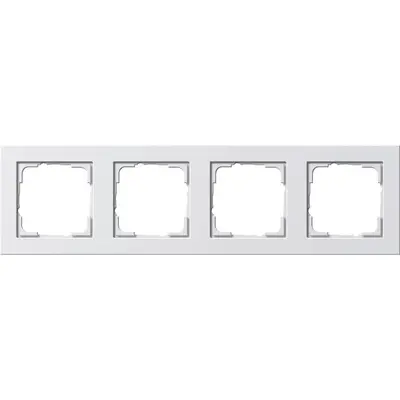 Gira Abdeckrahmen 4fach E2 weiß matt (021422)