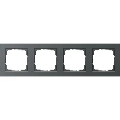 Gira Abdeckrahmen 4fach E2 anthrazit matt (021423)