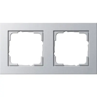 Gira Abdeckrahmen 2fach E2 aluminium matt (021225)