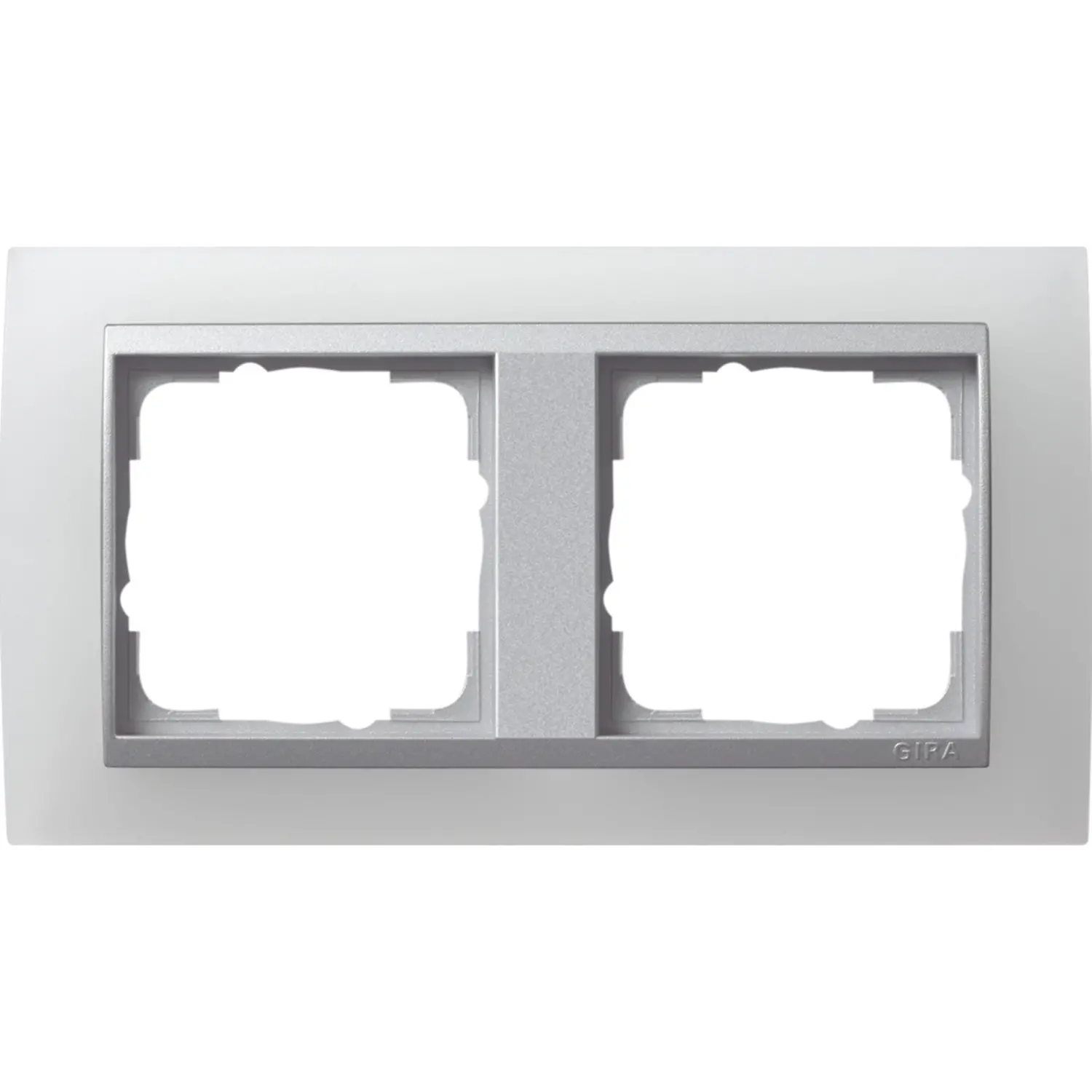 Gira Abdeckrahmen 2-Fach Event - Klar Braun Mit Cremeweißem Zwischenrahmen