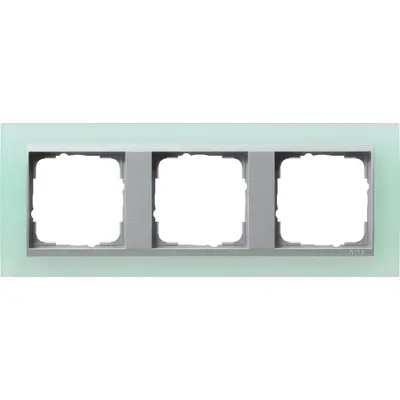 Gira Abdeckrahmen 3-fach Event Opak mint mat/aluminium matt (021351)