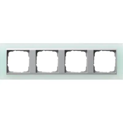 Gira Abdeckrahmen 4-fach Event Opak mint mat/aluminium matt (021451)