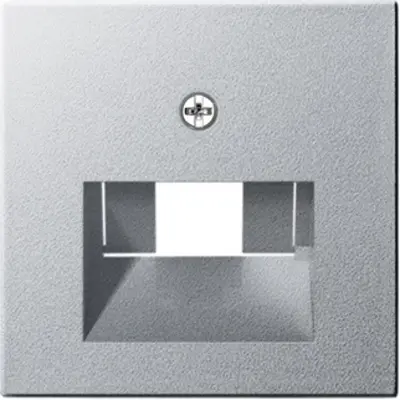 Gira Zentralplatte für RJ45-Anschlussdose 1- und 2-fach System 55 aluminium matt (027026)