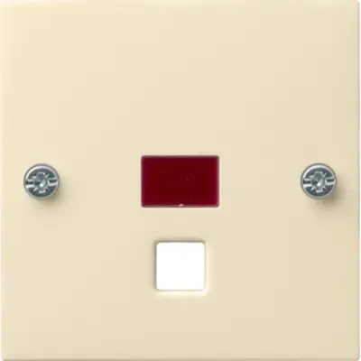 Gira abdeckung mit Kontrollfenster für Zugschalter/-taster System 55 creme glänzend (063801)
