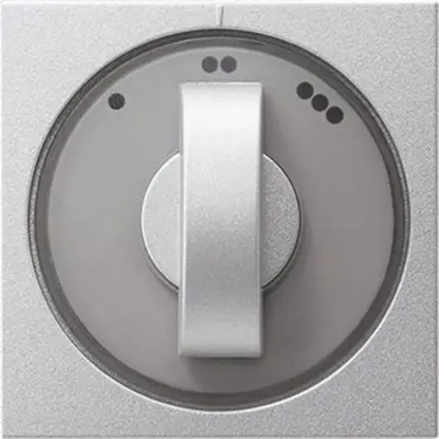 Gira Drehbedienaufsatz Dreistufenschalter System 55 aluminium matt (066526)