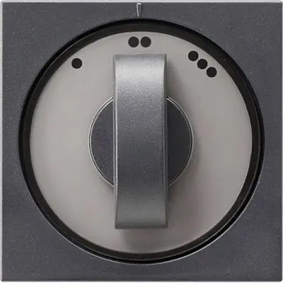 Gira Drehbedienaufsatz Dreistufenschalter System 55 anthrazit matt (066528)