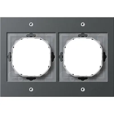 Gira Abdeckrahmen 2-fach TX44 anthrazit (021267)
