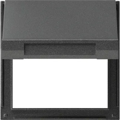 Gira adapterrahm mit Klappdeckel TX44 anthrazit (065467)