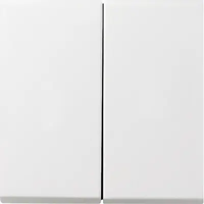Gira wippe 2-fach Flächenschalter F100 weiß glänzend Altmodell (0295112)