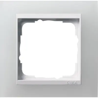 Gira Abdeckrahmen 1-fach Event Opak weiß mat/weiß glänzend (0211334)