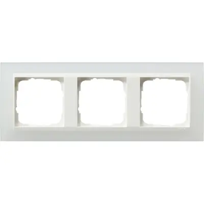 Gira Abdeckrahmen 3-fach Event Opak weiß mat/weiß glänzend (0213334)