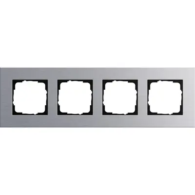 Gira Abdeckrahmen 4-fach Esprit aluminium (021417)