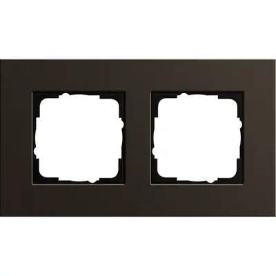 Gira Abdeckrahmen 2-fach Esprit aluminium braun (0212127)